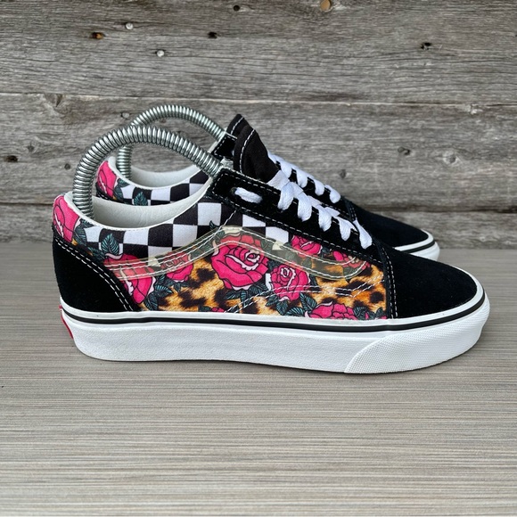 Vans Old Skool Rose Animal Print Checkerboard - Picture 3 of 13